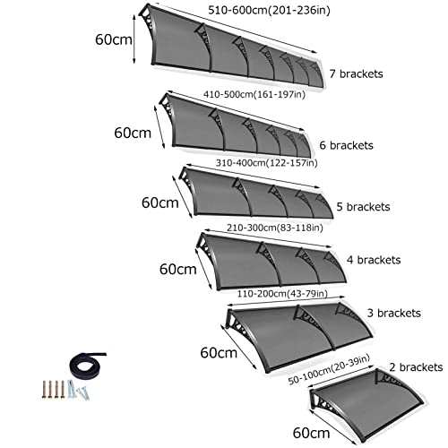Abri de porte R insonorisée en polycarbonate Wate - 4