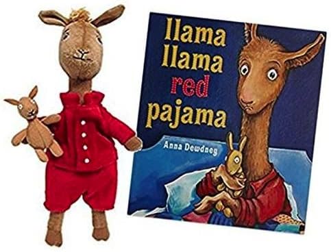 Llama Llama Red Pajama Book Bundle with Large Stuffed Animal Llama 13.5" and Llama Llama Red Pajama Board Book