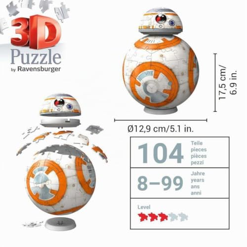 Puzzle 3D Ravensburger Star Wars BB 8 99 pièces - vue 6