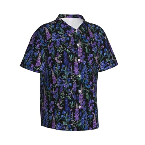 Chemise hawaïenne homme lavande pour vos soirées d'été et vacances à la plage
