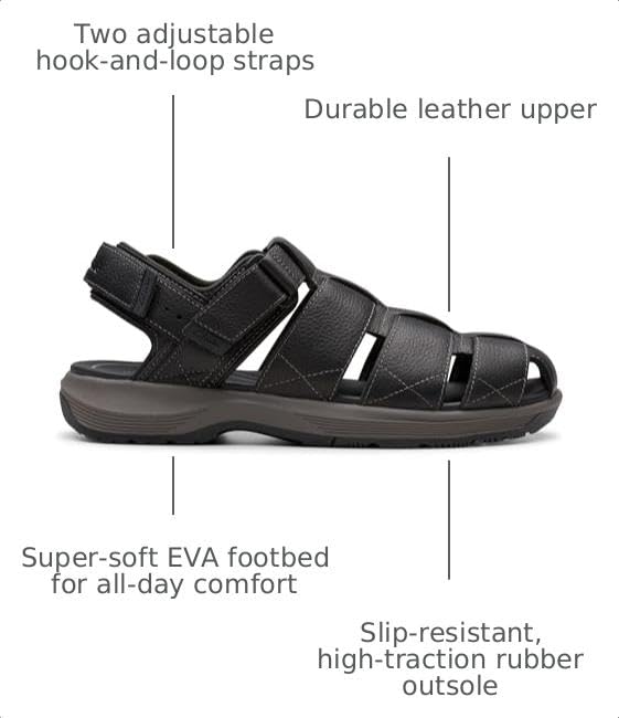 Image of Clarks Men's Guideview Cove Fisherman Sandal