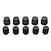 10pcs AC Air Conditioning Service Charging Port Service Caps R134a 13mm Low Side & 16mm High Side A/C Black Plastic Covers