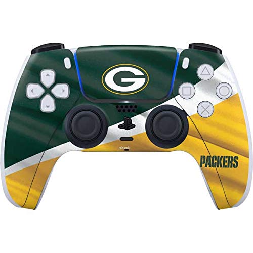 Skinit Decal Gaming Skin Compatible with PS5 Controller - Officially Licensed NFL Green Bay Packers Design