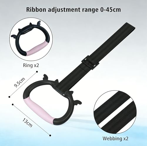 Liedrg Kids Adjustable Gymnastics Rings - Home Gym Strength Training Pulling Rings for Children Physical Fitness — view 2