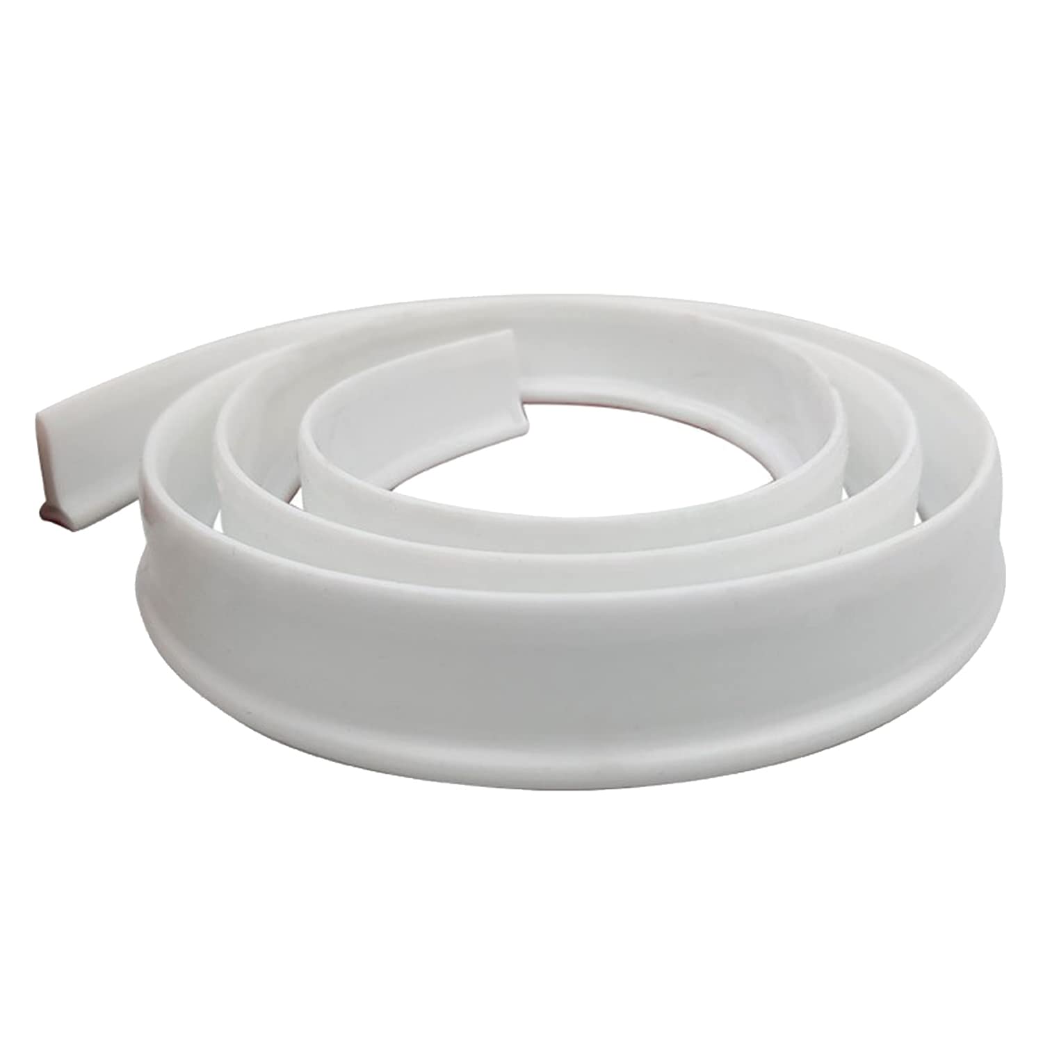 122 Inch Collapsible Shower Water Dam - Threshold Barrier and Water Stopper Retention System for Dry and Wet Separation- Suitable for Bathroom and