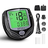 Fahrrad-Computer, kabellos, wasserdicht, 16 Funktionen, kabelloser LCD-Geschwindigkeitsmesser, kabelloser Fahrrad-Computer, Geschwindigkeitsmesser (BIC6501)