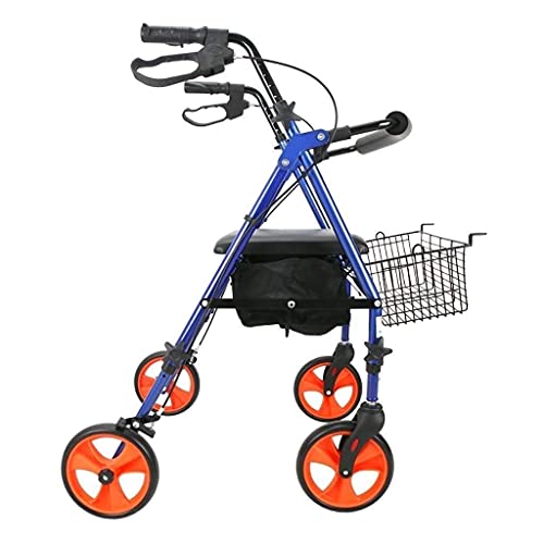 DACUDA Andador de Aluminio para Personas Mayores, Ligero y Plegable, con Altura Ajustable, para Personas Mayores, Lleno de Estrellas
