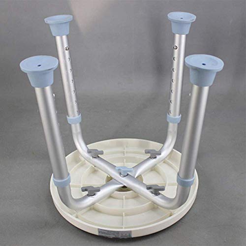 Taburete de ducha para discapacitados regulable y giratorio de 13 pulgadas 7