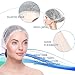 Mosmat Disposable Bouffant Caps – 100pcs WHITE 21 Inches Polypropylene Bouffant Caps, Hair Nets Head Cover for Food Service & Elastic Dust Cap Protection