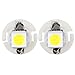 cciyu 10 Pack Car T5 B8.4D 5050 1SMD White LED Lamps Dashboard Side Indicator Lights Replacement fit for 2003-2006 Dodge Ram 1500/2002-2005 Porsche/2002 Jeep/2002-2006 BMW