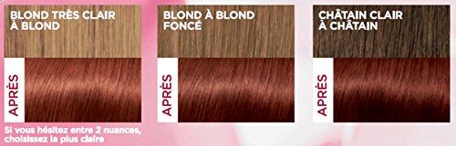 L'Oréal Paris Excellence Crème Coloration Permanente Cheveux - Nuance : Acajou Cuivré (6,54) (Lot de 2)