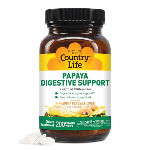 Country Life Papaya Digestive Support, 200 CT