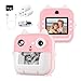 Mafiti Instant Camera for Kids,Christmas Birthday Gift for 3-12 Year Old Girls,Kids Camera Instant Print with 48MP Photo&1080P Video&32GB Card,Portable Kids Camera Toy for Toddlers(Pink)