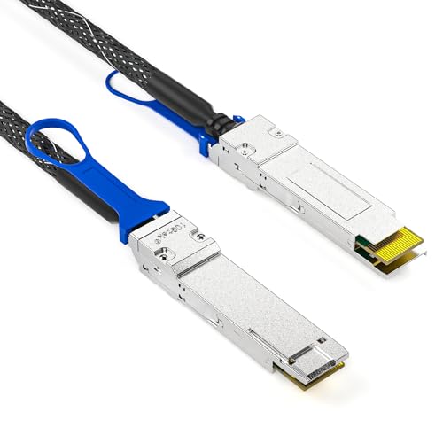 Image of 10Gtek 400GBASE QSFP-DD to QSFP-DD Passive Direct Attach Copper Twinax Cable, for Cisco QDD-400-CU2.5M, 2.5-Meter(8.2ft)