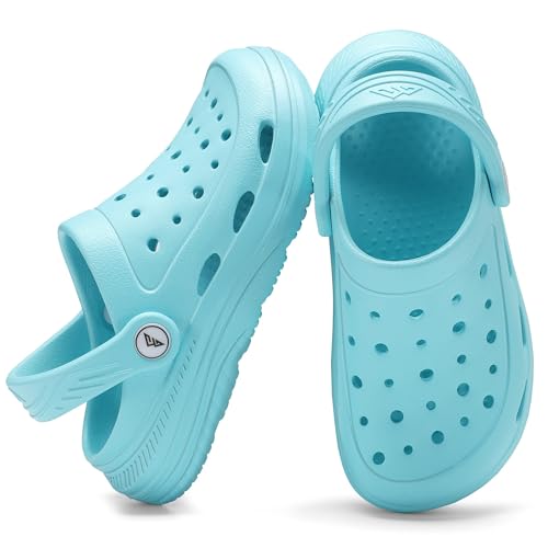 Image of Kids Tie Dye Garden Clogs for Boys Girls | Lightweight Slip-On Water Shoes with Arch Support