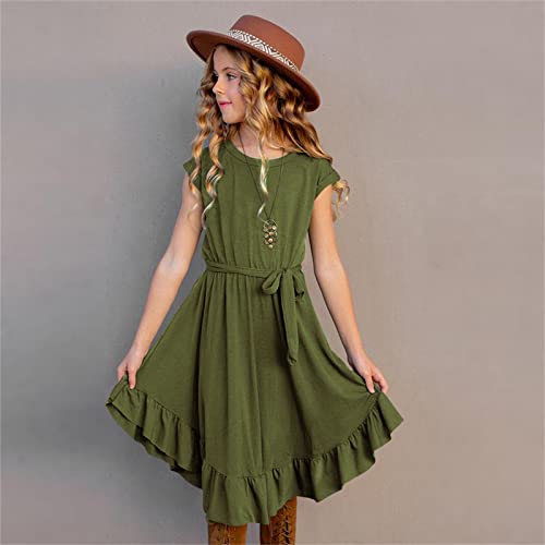 Robe rétro enfants style rockabilly et vêtement de fête balançoire pour fille 7-12 ans