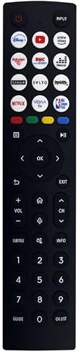 Replacement ERF2L36H Compatible For Hisense Smart 4K UHD TV Remote Control Replacement Remote Control with 12 Hot Keys, No Setup Needed.