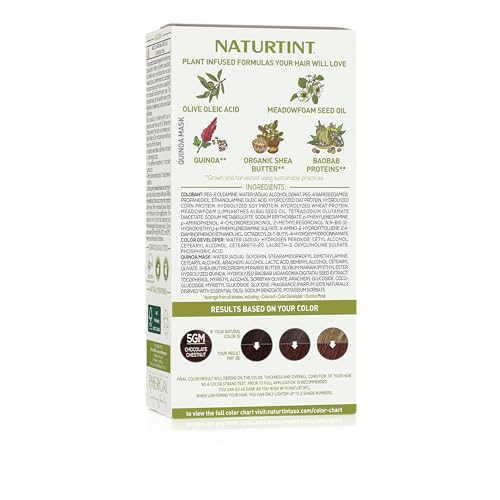 Image of Naturtint 5GM Chocolate Chestnut Permanent Hair Color (Pack of 6), Ammonia Free, Vegan, Cruelty Free, up to 100% Gray Coverage, Long Lasting Results (Packaging may vary)