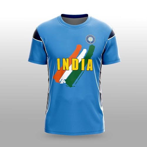 Image of YOURJERSEY India World Cup Jersey Collection 1992-2025 | Customised Cricket Jersey with Name & Number | Sizes 2Y to 4XL | Men, Women & Kids | Breathable Sportswear for Fans T-Shirt