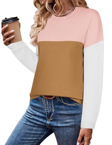 Image of Zeagoo Sweaters for Women Fall Outfits Trendy 2025 Long Sleeve Shirts Bussiness Casual Knit Pullover Sweater Tops