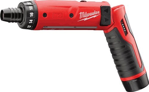 Milwaukee Electric Tools M4 1/4" Hex Screwdriver Kits, 600 Rpm, 4 V #TOP18