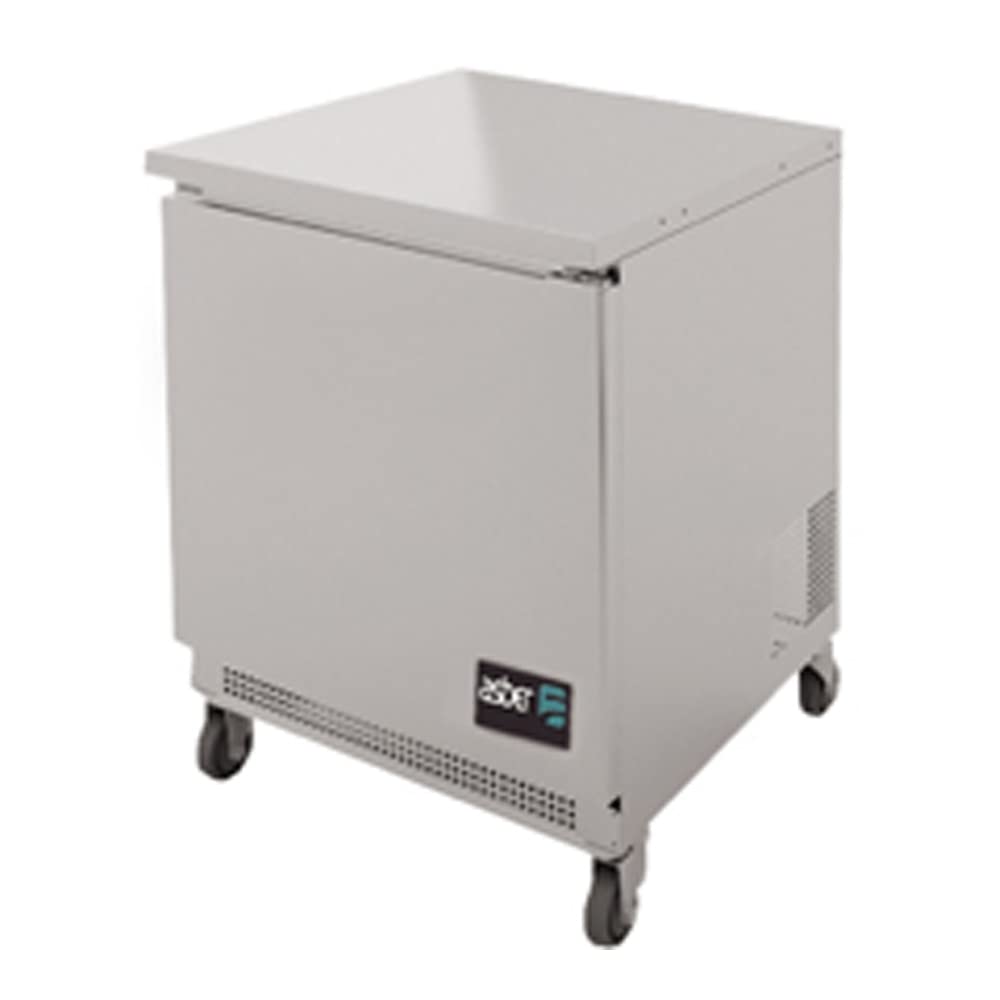 Asber AUTF-27 6.4 cu ft Compact Freezer Stainless Steel