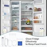 Furuising 11Pcs Fridge Dredger and Cleaning Set, Reusable Fridge Drain Hole Cleaning Tool, Fridge Emptying Dredger and Cleaning Set for All Refrigerator Cleaning, Kitchen Drain Pipe - Image 7
