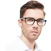 OCCI CHIARI Blue Light Blocking Reading Glasses for Men Computer Readers