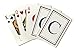 Lantern Press Monogram, Estate, Gray and Blue, C (52 Playing Cards, Poker Size Card Deck with Jokers)