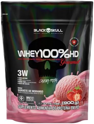 REFIL POUCH 100% HD GOURMET 900G SORVETE MORANGO