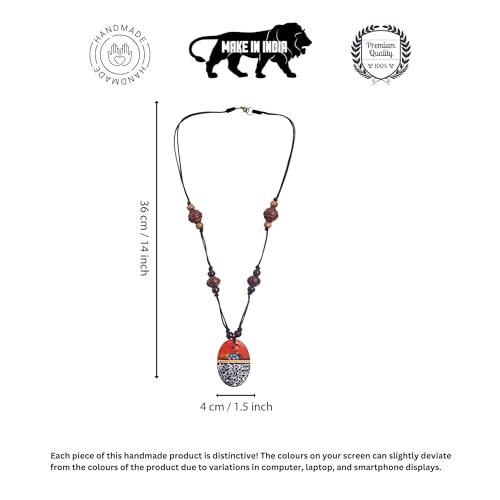 Image of AAKRITI ART CREATIONS Boho Tribal Handcrafted Ethnic Necklace Collection | Mandala, Dreamcatcher, Sunburst & Moonstone Designs | Artisan Collar, Lariat & Pendant Statement Jewelry for Women
