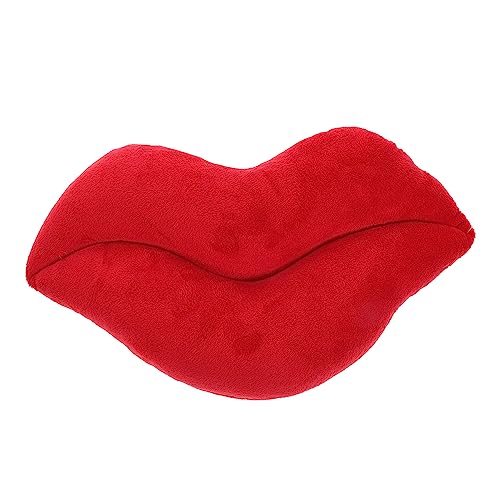 Gatuida Red Lips Cushion 30cm Plush Throw Pillow Decorative Soft Sofa Lip Pillow Suction Cup for Home Decor Cushions