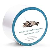 Unmbo Anti Arañazos Cinta De Entrenamiento para Gatos Disuasoria, Flexible Protector De Muebles Gatos Transparente Doble Cara Tiras Adhesivas De Entrenamiento De Gatos -4pulgada*30Yardas