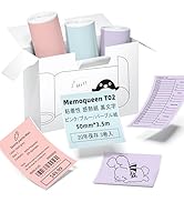 Amazon.co.jp: Memoqueen T02 ミニプリンター スマホ対応 ポケット