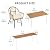 YITAHOME 6 Pieces Outdoor Patio Dining Set, Rattan Wicker Patio Dining Chair & Table & Bench Set for 6 People, Sectional Conversation Set with Umbrella Hole for Patios, Backyard, Balcony, Garden, Lawn