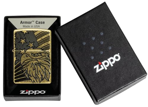 Zippo Eagle encendedor de metal clásico miniatura 5