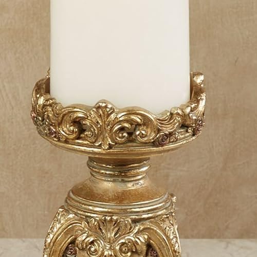 Touch Of Class Angelique Ornate Candleholders Aged Gold Set Of 3 thumb #3