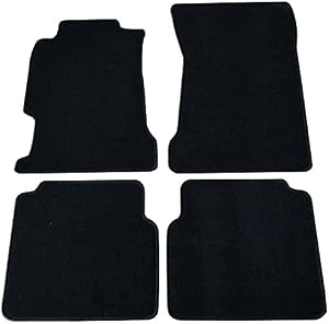 Floor Mats Compatible With 1994-1997 Honda Accord, 2 4 5Dr Factory Fitment Car Floor Mats Front & Rear Nylon by IKON MOTORSPORTS, 1995 1996