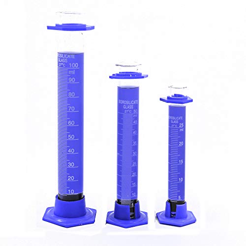 Sciencent Laboratory Starter Kit - Glass Beakers, Erlenmeyer Flasks, Media Bottles, Pipettes, Droppers, Test Tube Stand, Test Tube Clamp, Lab Glass Cylinders - Thumbnail 3