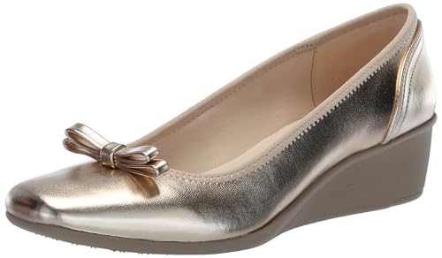 Anne Klein Women's Waldorf Ballet Flat, Platinum, 6 UK
