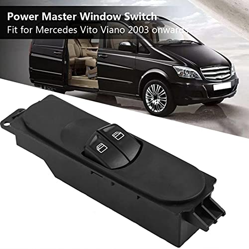 Interruptor de janela, 6395451513 interruptor elétrico de janela ABS plástico preto avançado para ca