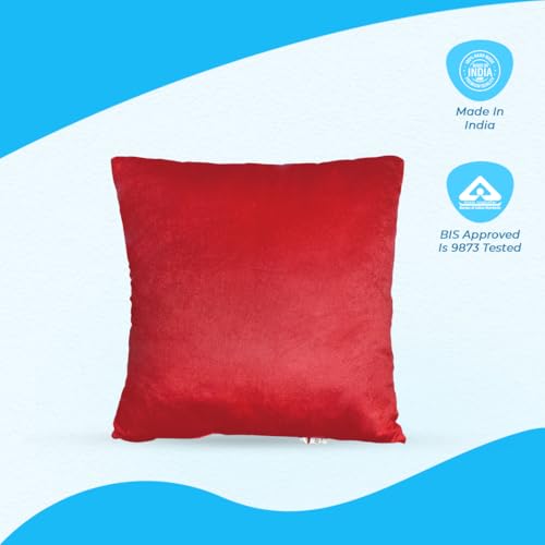 Image of Ultra 14 inch Merry Christmas Soft Premium Plush Cushion Pillow in White | Perfect for Snuggling and Playtime | Animal Toy Birthday | Anniversary | Christmas | Diwali | Home Decor