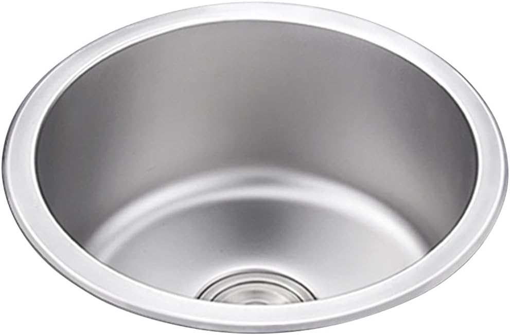 Single Bowl Bar Prep Stainless Steel With & Drain Silver RV Sink Drop-In Or Undermount