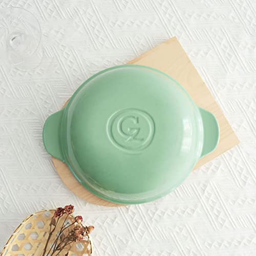Bamfy Cast Iron Moroccan Tagine Pot Non Stick Enameled Casserole Tajine Pot, Cooking Pot, Oven Induction Safe With 2 Handles And Lid (Color : Green) #TOP4
