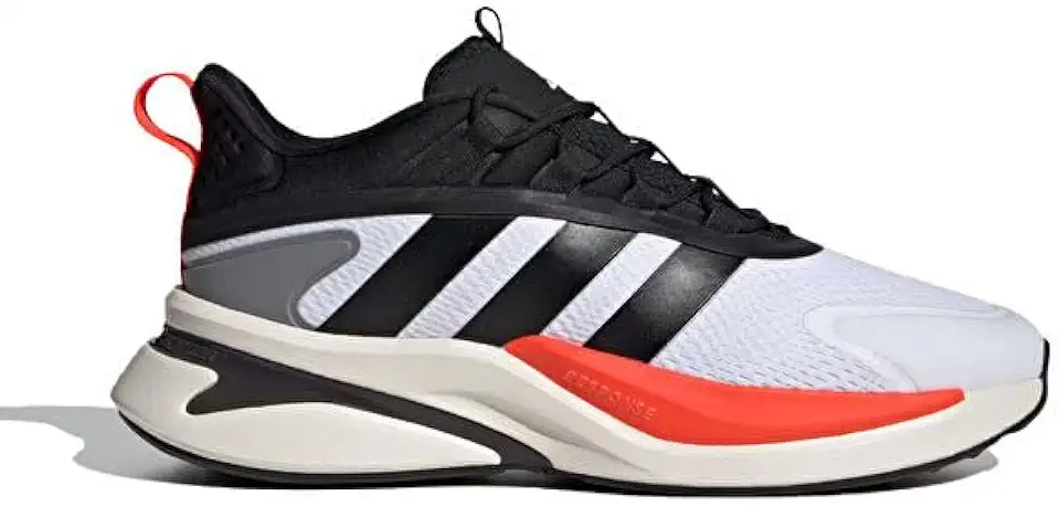 Tênis Branco e Preto com Amortecimento Adidas