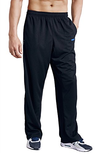 image for ZENGVEE Men's Sweatpant with Pockets Open Bottom Athletic Pants for Jo