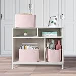 XUANGUO Woven Cotton Rope Storage Baskets 15x10x9.3" 3 Pack Light Pink - Image 4