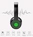 immagine 2LOBKIN Cuffie Bluetooth senza fili, Supporto pieghevole, Cuffie senza fili per musica / MP3 con microfono, Cuffie auricolari 4 in 1 Auricolari stereo con lettore MP3, Radio FM per tablet, TV, PC (blu)
