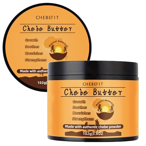 Chebe Hair Butter with Rosemary Oil - For Hair Growth, Thickening, and Moisturizing All Hair Types, 3.6 Oz