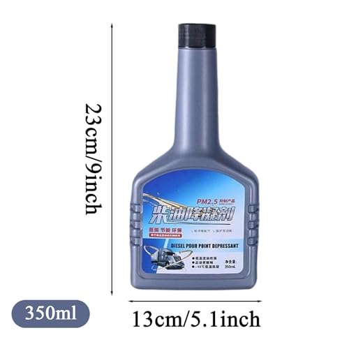 Motor Oil Additive – 350ML Antifreeze Starting Liquid, Anti-Gel Biofuel Remedy, Cold Weather Engine Protector, Reliable Lubrication Function, Automotive Accessory for Truck, SUV, Tractor, Trailer